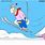 Ski Jump Cartoon