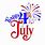 Small 4th of July Clip Art
