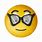 Smart Emoji with Glasses