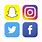 Social Media Snapchat Instagram