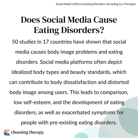 Social Media and Eating Disorders: Understanding the Link and Seeking Help