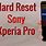 Sony Xperia Factory Reset