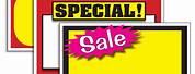 Special Sale Sign