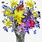 Spring Flowers Vase Clip Art