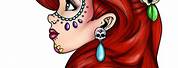 Sugar Skull Disney Princess Ariel