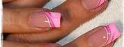 Summer Nails French Tip Pink