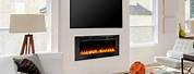 TV and Electric Fireplace Wall Mounted