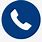Telephone Icon Blue