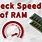 Test RAM Speed