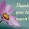 Thank You Meme with Flowers
