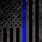 Thin Blue Line Flag Vertical