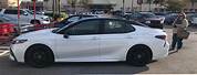 Toyota Camry XSE Pearl White and Black