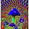 Trippy Mushroom Poster