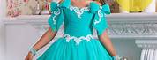 Turquoise Flower Girl Dress