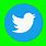 Twitter Logo Green screen