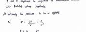 Van Der Waals Pressure Equation
