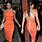 Victoria Beckham Orange Dress