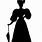 Victorian Lady Silhouette