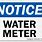 Water Meter Sign