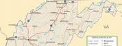West Virginia Interstate Map