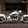 White Chopper Motorcycle