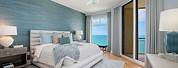White Grey and Teal Bedroom