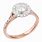 White and Rose Gold Diamond Ring