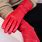 Women's Red Gloves
