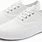 Women's White Canvas Sneakers