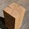 Wood Block Side Table