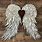 Wooden Angel Wings