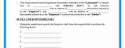 Work Agreement Contract PDF