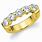 Yellow Gold Diamond Anniversary Rings