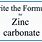 Zinc Carbonate Formula