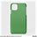 iPhone 11 Green with Clear Case