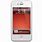 iPhone 4 White with Red Button