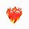 iPhone Fire Heart Emoji