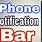 iPhone Notification Bar
