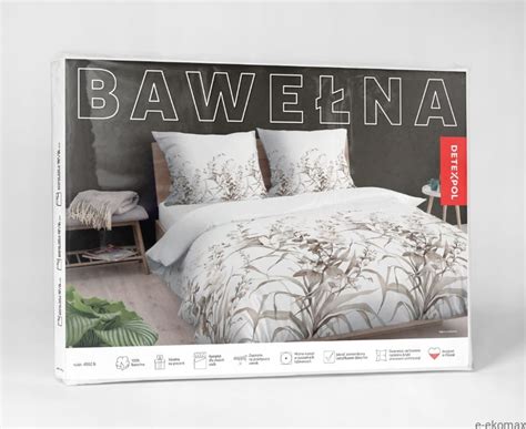 Pościel bawełniana 100% 160x200 wzór botaniczny - sklep E-Ekomax