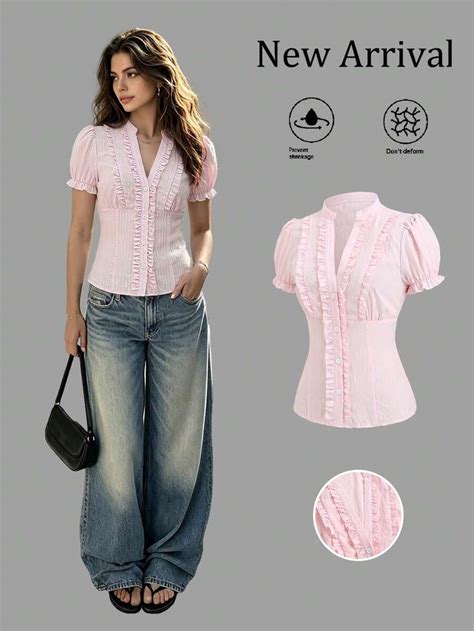 Sweetra French Romantic Cute Elegant Girl Style Soft Light Pink ...