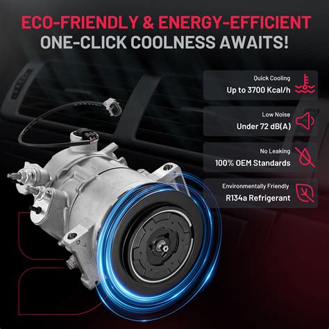 OEM A/C Air Compressor with Clutch for 2009-2017 Jeep Compass Patriot