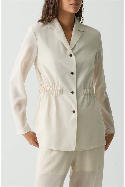 Theory Cinched Waist Wool Blend Jacket (Women) | Nordstromrack