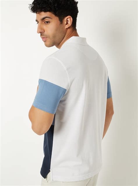 Buy Men Colourblock Polo T-shirt Online at just Rs. 699.0 ...