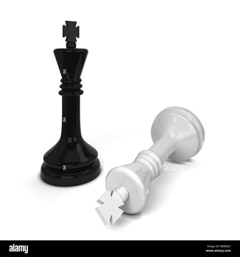 White king defeated black Black and White Stock Photos & Images - Alamy