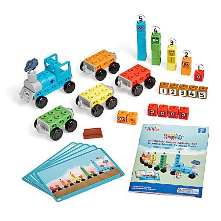 Hand2Mind MathLink Cubes Activity Set Numberblocks Express Train Pre K ...