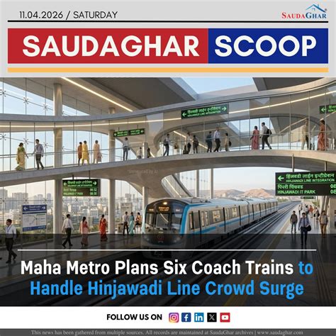 Maha Metro is preparing for a massive surge in ridership by planning longer train rakes and ...