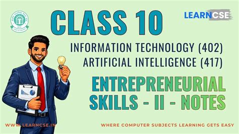Class 10 Entrepreneurial Skills II Notes