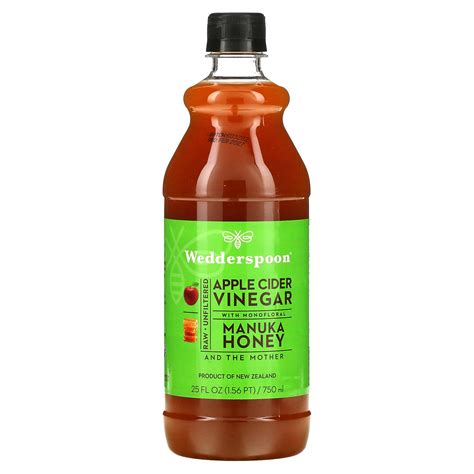 iHerb+ Wedderspoon, Raw Apple Cider Vinegar with Monofloral Manuka ...