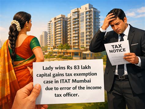 Lady wins Rs 83 lakh capital gains tax exemption case: ITAT Mumbai ...