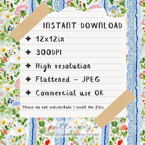Buy Seamless Bow & Stripe Pattern Digital Download – Whimsical Green ...